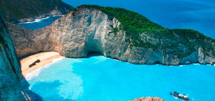 Verano Playa Navagio Grecia